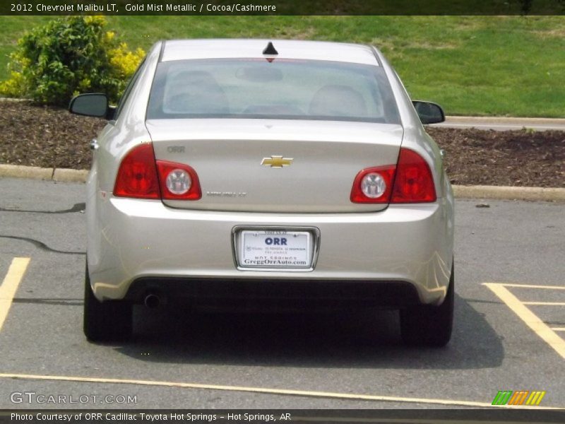Gold Mist Metallic / Cocoa/Cashmere 2012 Chevrolet Malibu LT