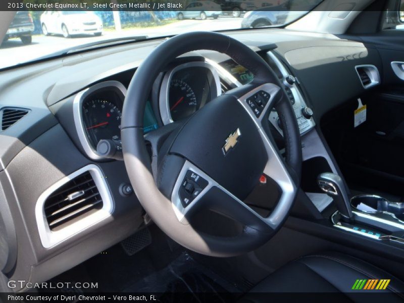 Steel Green Metallic / Jet Black 2013 Chevrolet Equinox LT