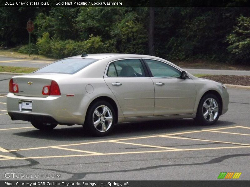 Gold Mist Metallic / Cocoa/Cashmere 2012 Chevrolet Malibu LT