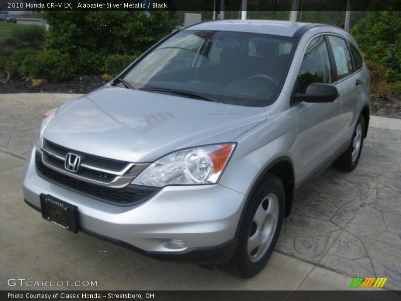 Alabaster Silver Metallic / Black 2010 Honda CR-V LX