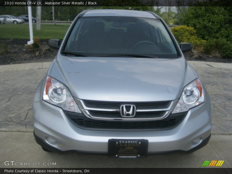 Alabaster Silver Metallic / Black 2010 Honda CR-V LX