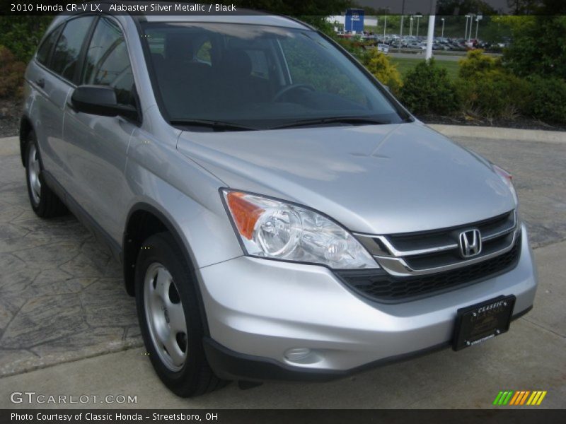 Alabaster Silver Metallic / Black 2010 Honda CR-V LX