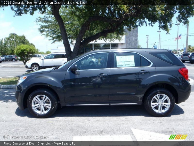 Ashen Gray Metallic / Jet Black 2013 Chevrolet Equinox LS