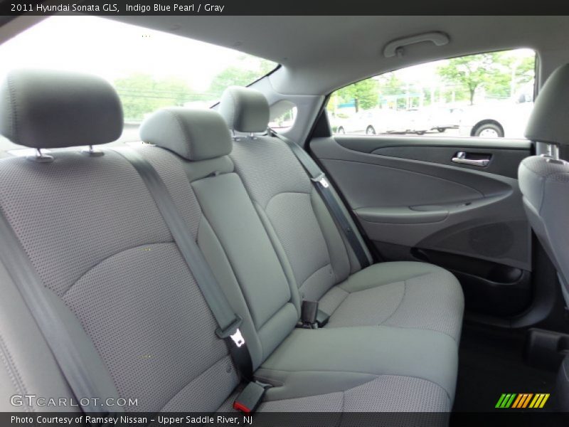 Indigo Blue Pearl / Gray 2011 Hyundai Sonata GLS