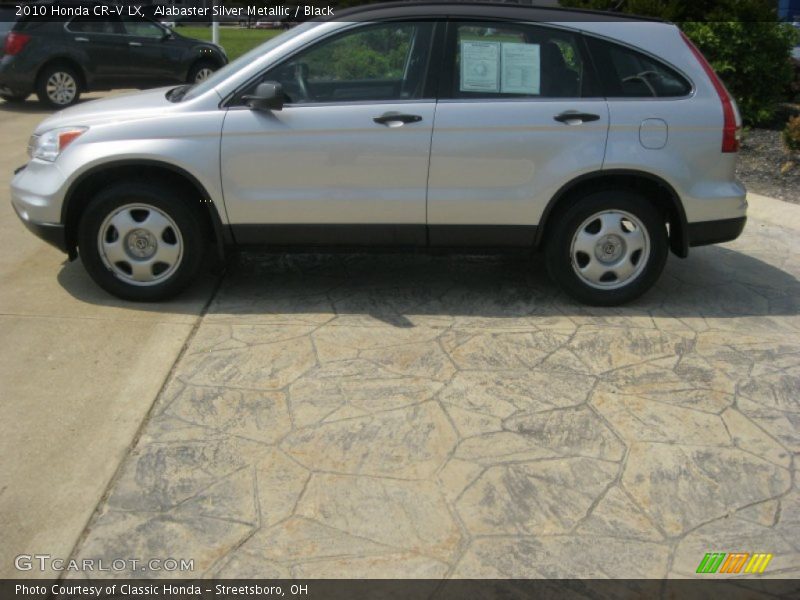 Alabaster Silver Metallic / Black 2010 Honda CR-V LX