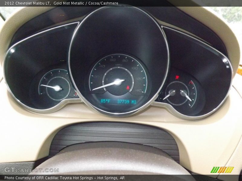 Gold Mist Metallic / Cocoa/Cashmere 2012 Chevrolet Malibu LT