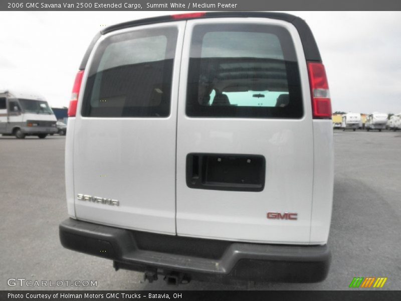 Summit White / Medium Pewter 2006 GMC Savana Van 2500 Extended Cargo