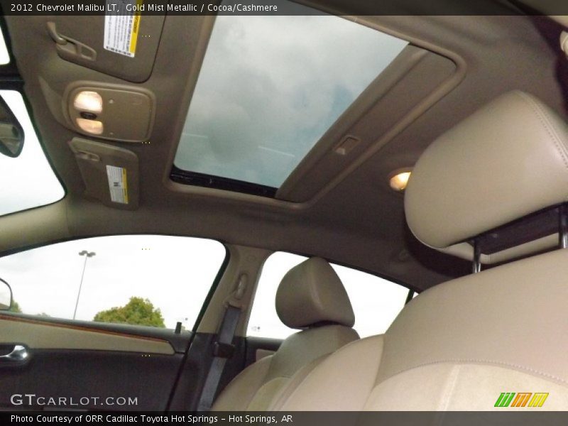 Gold Mist Metallic / Cocoa/Cashmere 2012 Chevrolet Malibu LT