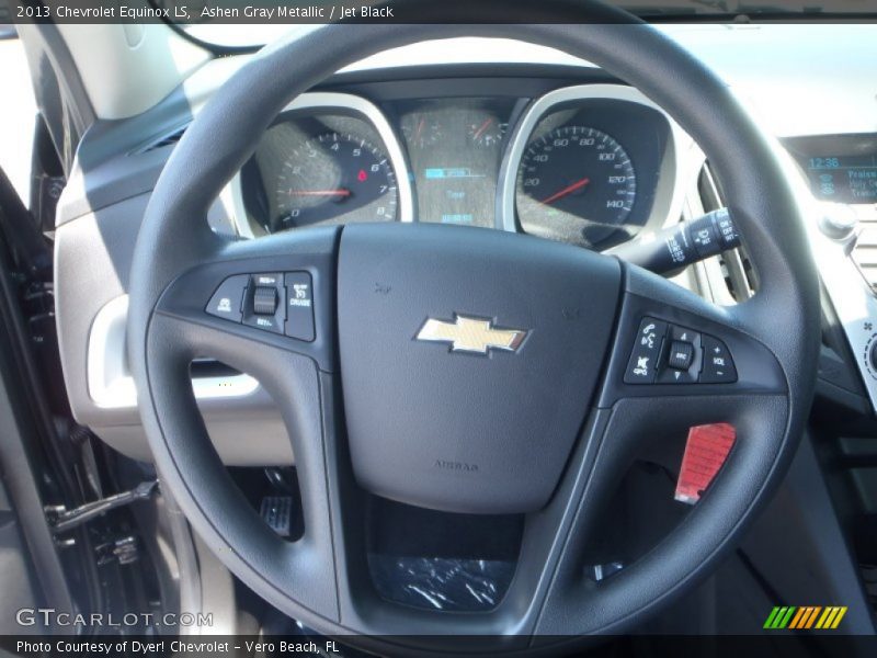 Ashen Gray Metallic / Jet Black 2013 Chevrolet Equinox LS