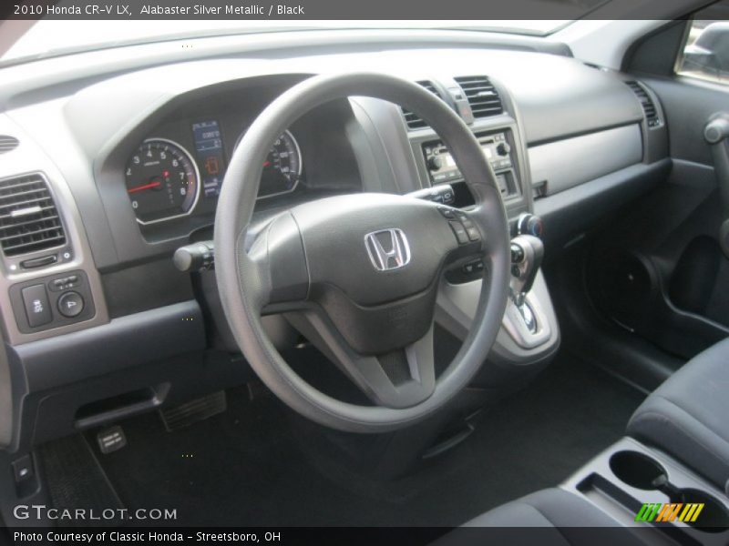 Alabaster Silver Metallic / Black 2010 Honda CR-V LX