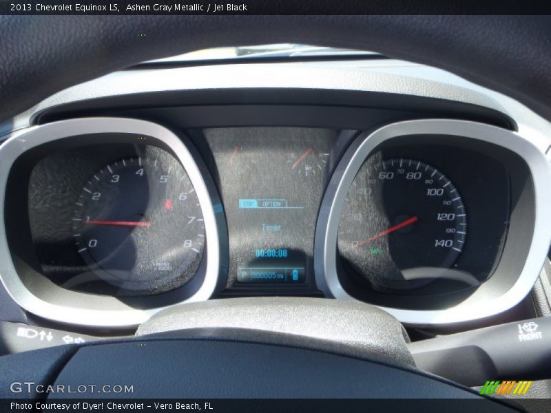 Ashen Gray Metallic / Jet Black 2013 Chevrolet Equinox LS