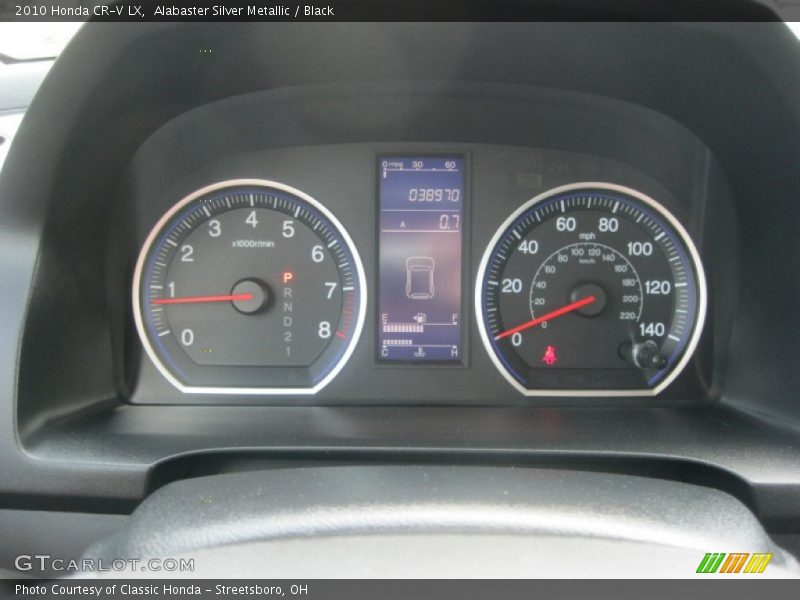 Alabaster Silver Metallic / Black 2010 Honda CR-V LX