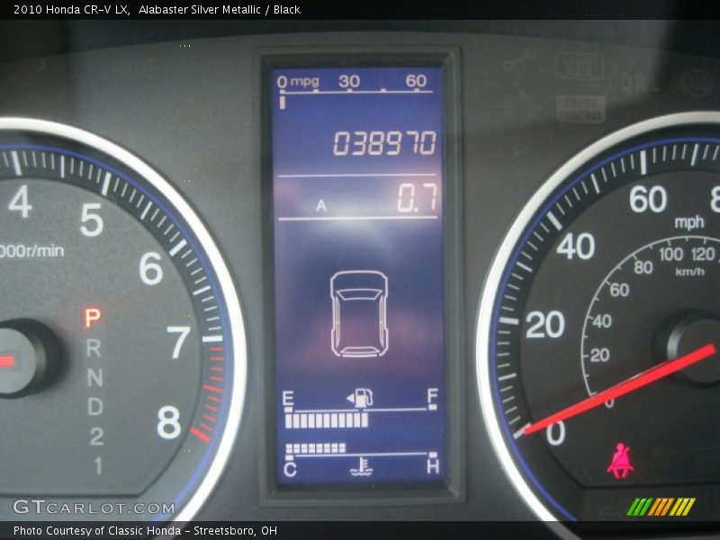 Alabaster Silver Metallic / Black 2010 Honda CR-V LX