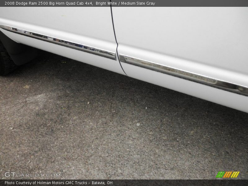 Bright White / Medium Slate Gray 2008 Dodge Ram 2500 Big Horn Quad Cab 4x4