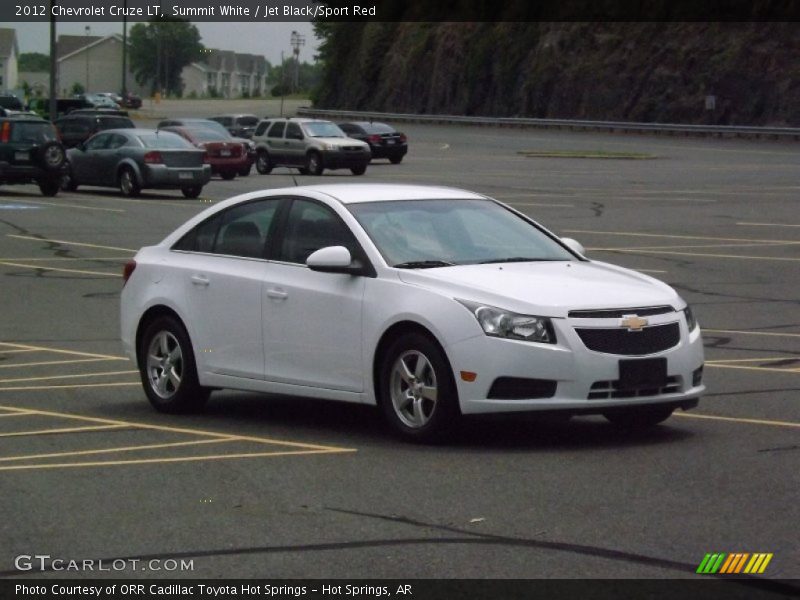 Summit White / Jet Black/Sport Red 2012 Chevrolet Cruze LT