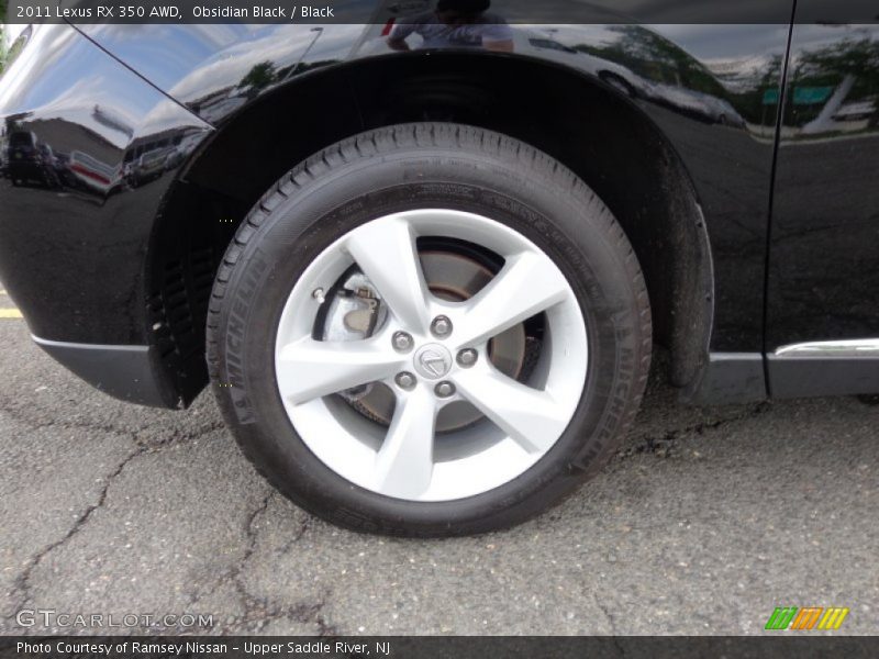 Obsidian Black / Black 2011 Lexus RX 350 AWD