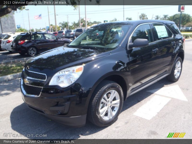 Black / Jet Black 2013 Chevrolet Equinox LS