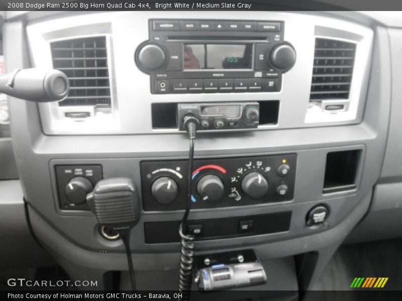 Bright White / Medium Slate Gray 2008 Dodge Ram 2500 Big Horn Quad Cab 4x4