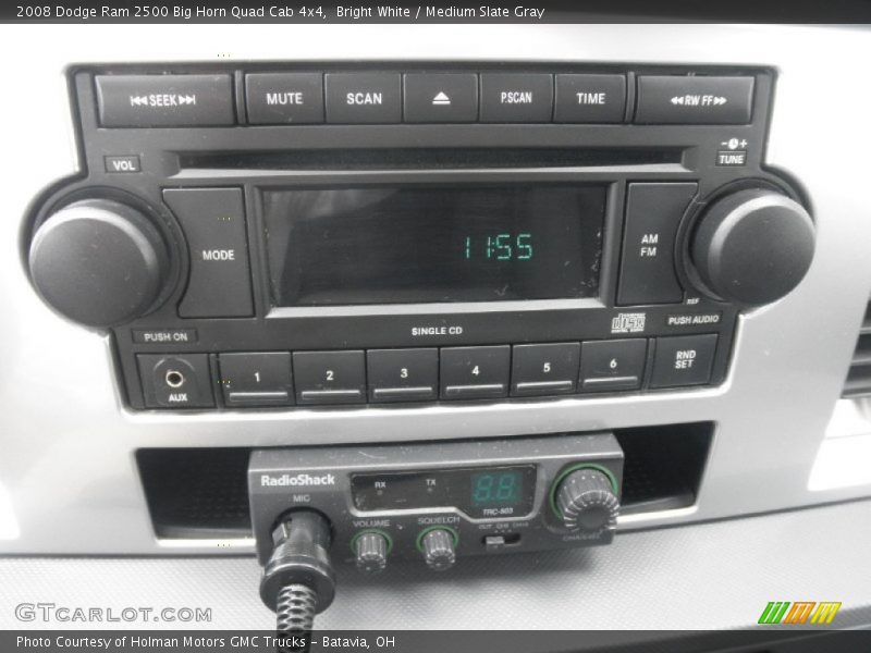 Bright White / Medium Slate Gray 2008 Dodge Ram 2500 Big Horn Quad Cab 4x4