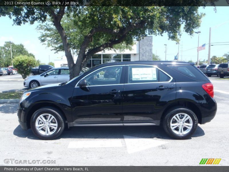 Black / Jet Black 2013 Chevrolet Equinox LS