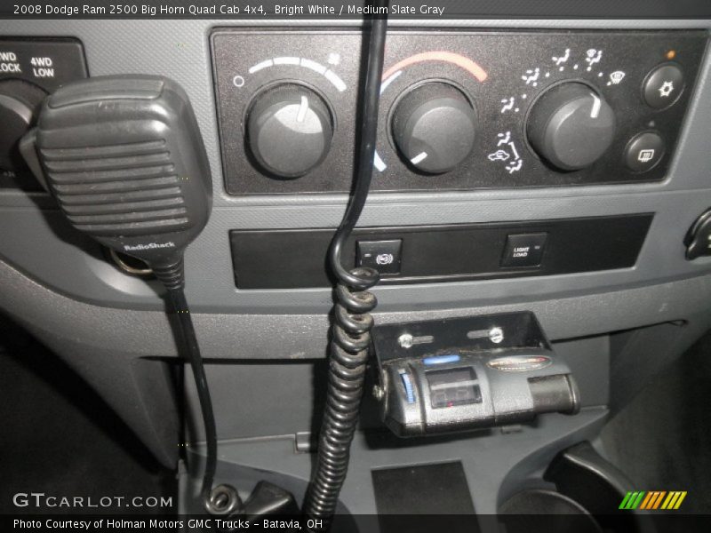 Bright White / Medium Slate Gray 2008 Dodge Ram 2500 Big Horn Quad Cab 4x4