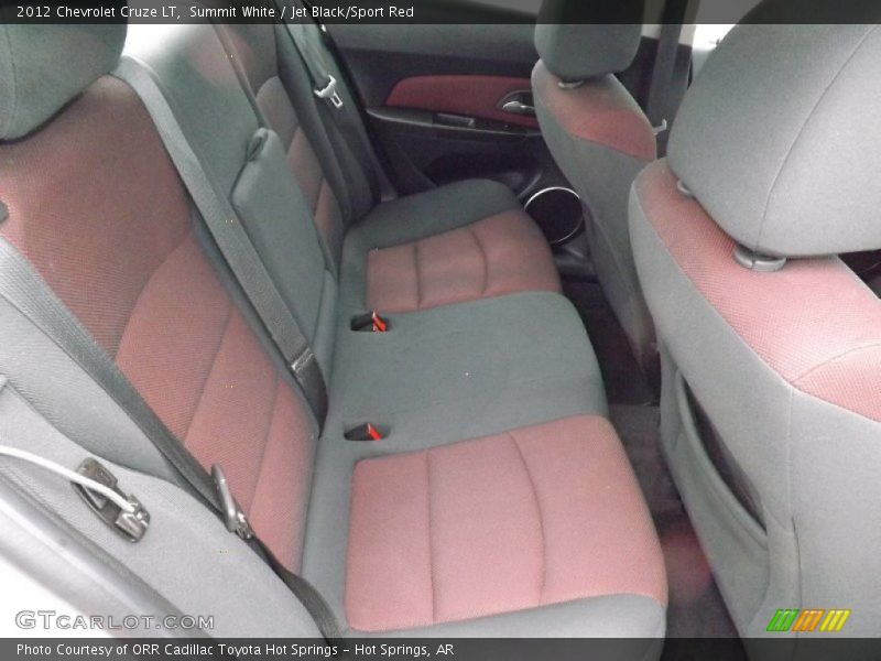 Summit White / Jet Black/Sport Red 2012 Chevrolet Cruze LT