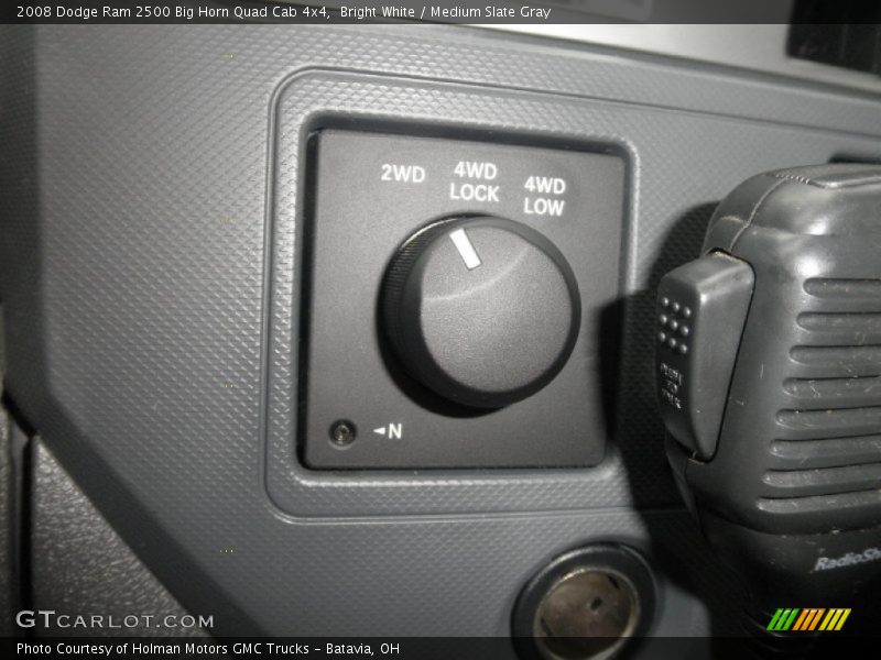 Bright White / Medium Slate Gray 2008 Dodge Ram 2500 Big Horn Quad Cab 4x4