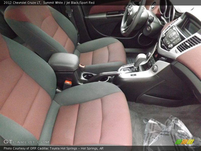 Summit White / Jet Black/Sport Red 2012 Chevrolet Cruze LT