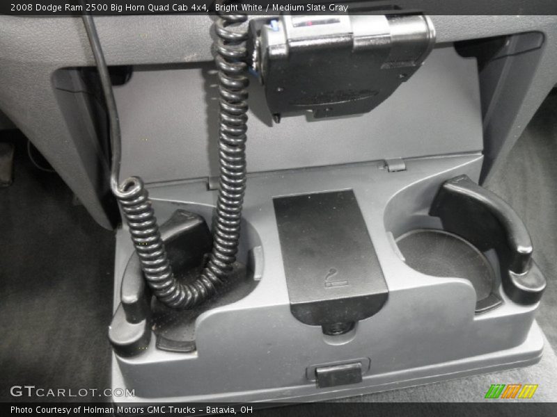 Bright White / Medium Slate Gray 2008 Dodge Ram 2500 Big Horn Quad Cab 4x4