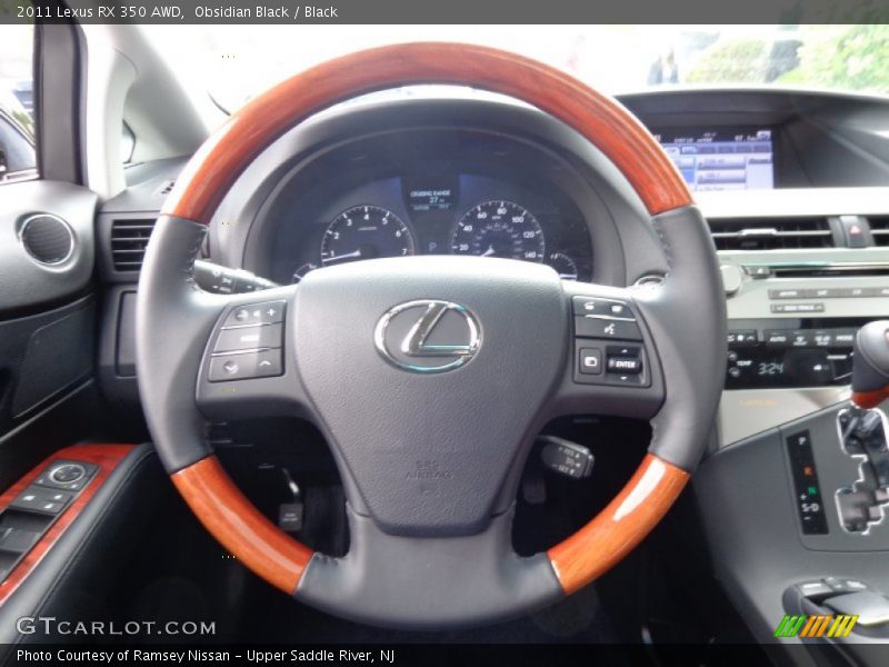 Obsidian Black / Black 2011 Lexus RX 350 AWD