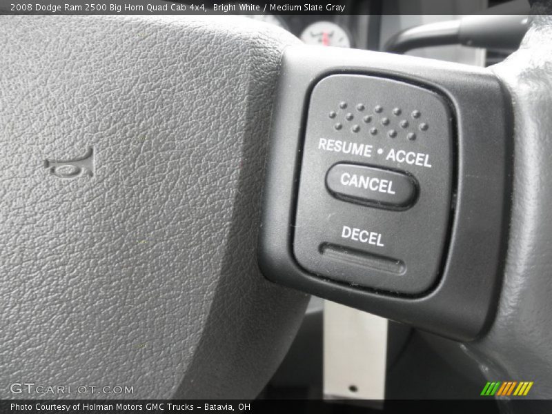 Bright White / Medium Slate Gray 2008 Dodge Ram 2500 Big Horn Quad Cab 4x4