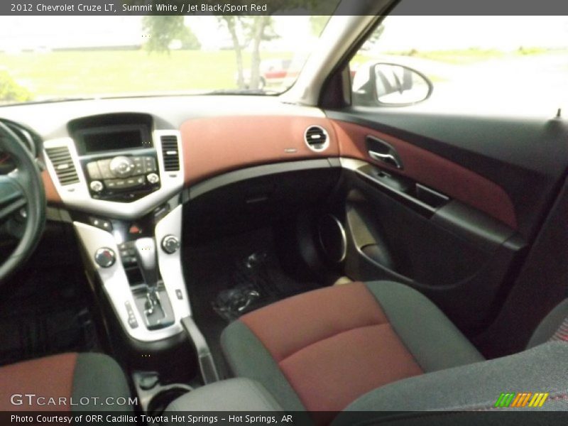 Summit White / Jet Black/Sport Red 2012 Chevrolet Cruze LT