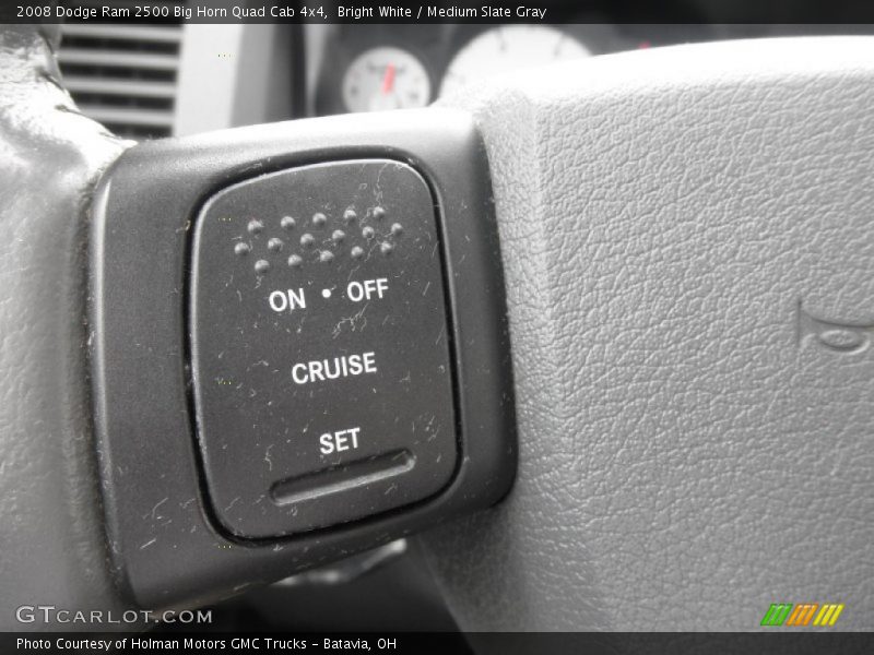 Bright White / Medium Slate Gray 2008 Dodge Ram 2500 Big Horn Quad Cab 4x4