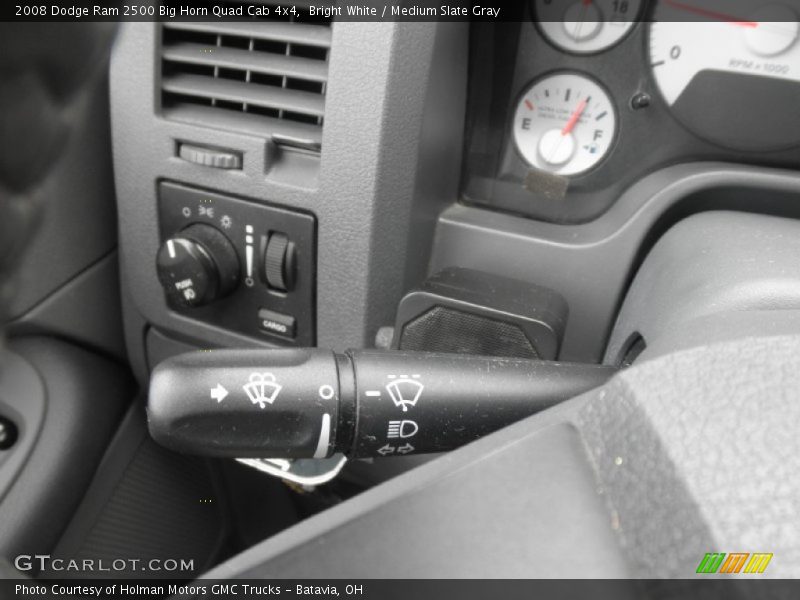 Bright White / Medium Slate Gray 2008 Dodge Ram 2500 Big Horn Quad Cab 4x4