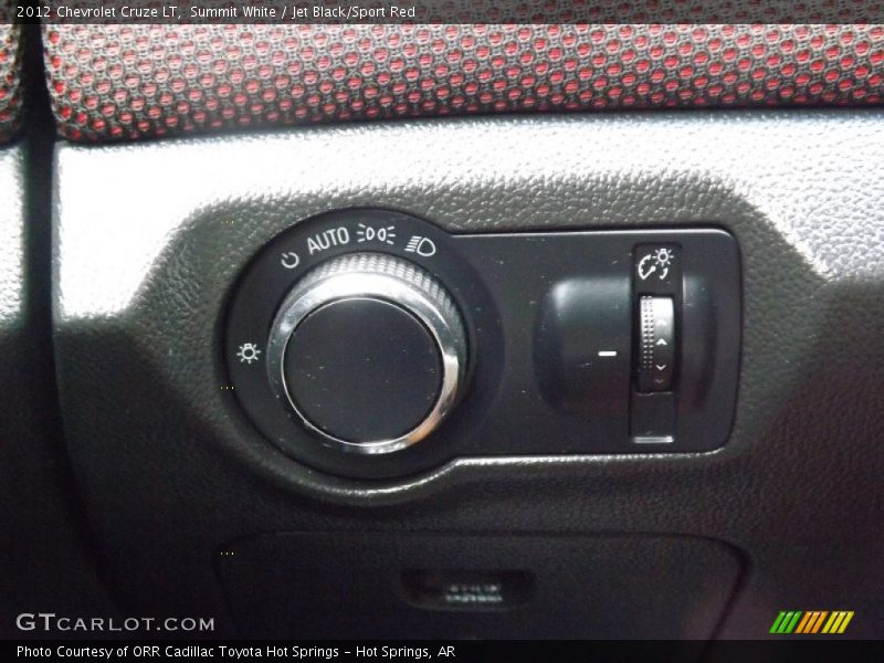 Summit White / Jet Black/Sport Red 2012 Chevrolet Cruze LT