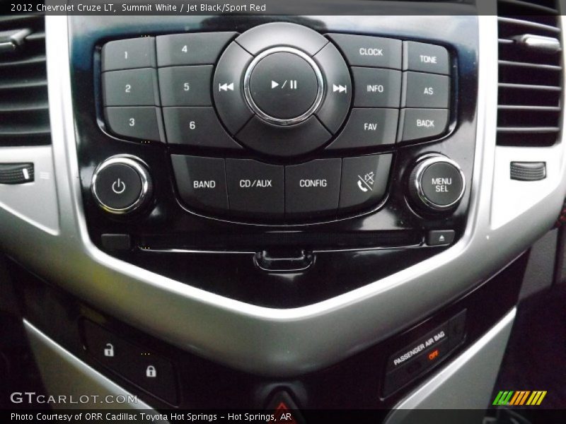 Summit White / Jet Black/Sport Red 2012 Chevrolet Cruze LT