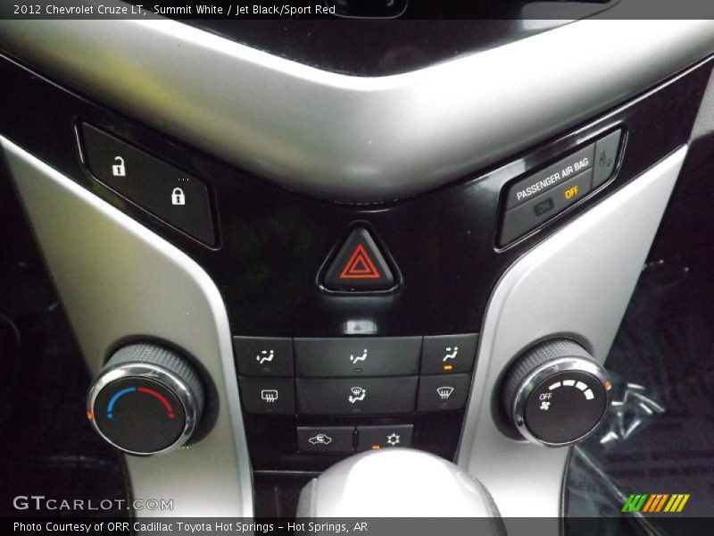 Summit White / Jet Black/Sport Red 2012 Chevrolet Cruze LT