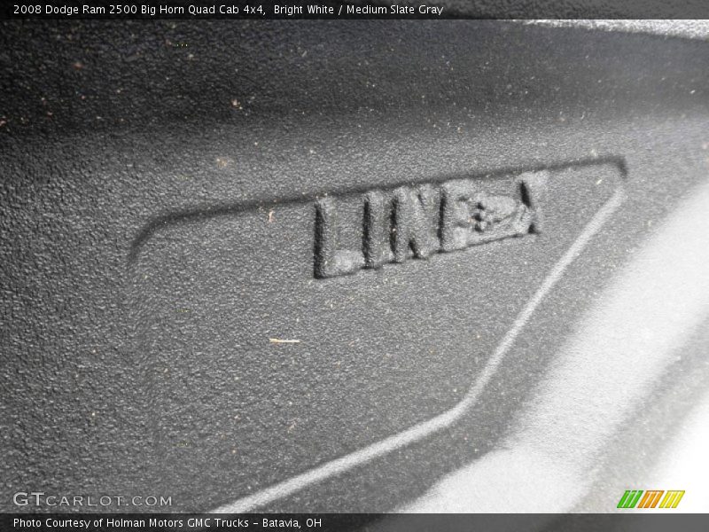 Bright White / Medium Slate Gray 2008 Dodge Ram 2500 Big Horn Quad Cab 4x4