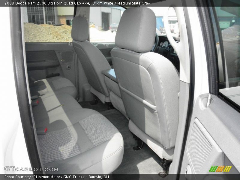 Bright White / Medium Slate Gray 2008 Dodge Ram 2500 Big Horn Quad Cab 4x4