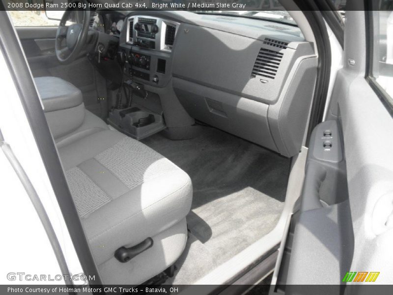 Bright White / Medium Slate Gray 2008 Dodge Ram 2500 Big Horn Quad Cab 4x4