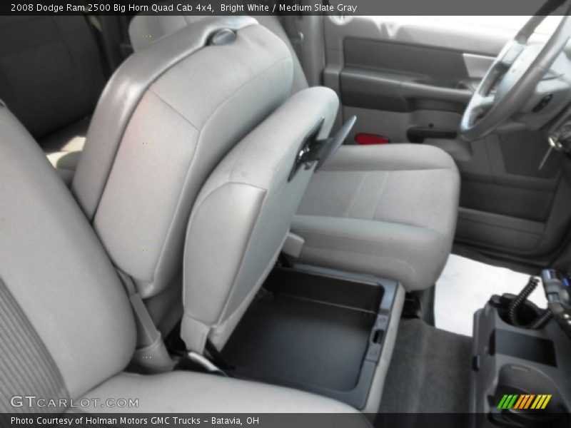 Bright White / Medium Slate Gray 2008 Dodge Ram 2500 Big Horn Quad Cab 4x4