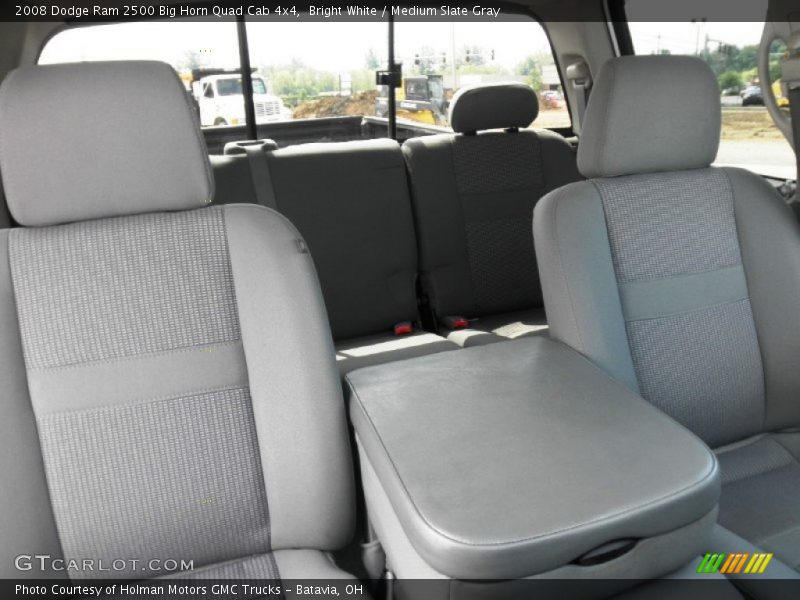 Bright White / Medium Slate Gray 2008 Dodge Ram 2500 Big Horn Quad Cab 4x4