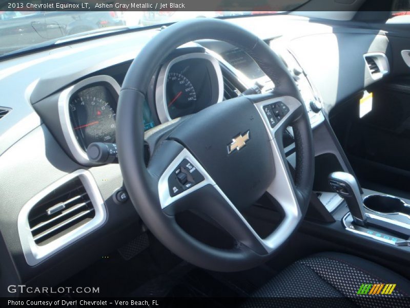 Ashen Gray Metallic / Jet Black 2013 Chevrolet Equinox LT