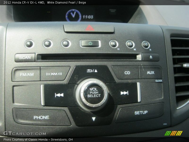 Controls of 2012 CR-V EX-L 4WD