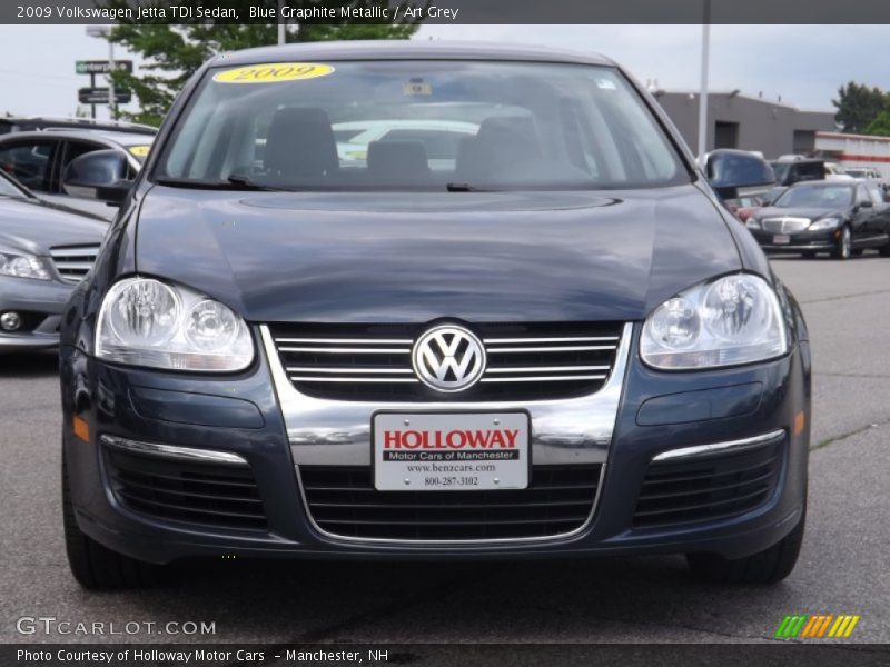 Blue Graphite Metallic / Art Grey 2009 Volkswagen Jetta TDI Sedan