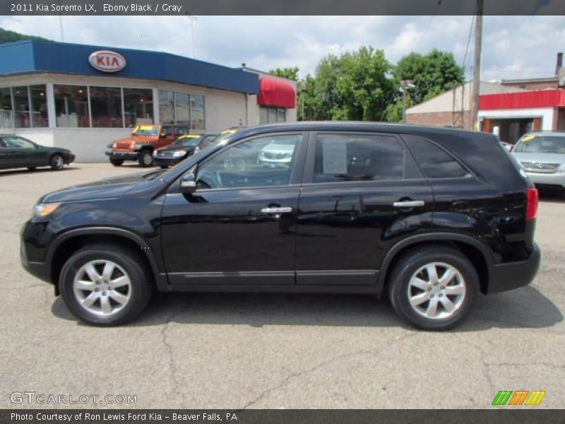 Ebony Black / Gray 2011 Kia Sorento LX