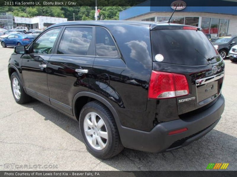 Ebony Black / Gray 2011 Kia Sorento LX