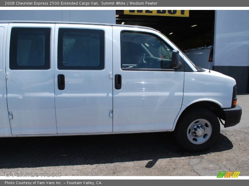 Summit White / Medium Pewter 2008 Chevrolet Express 2500 Extended Cargo Van