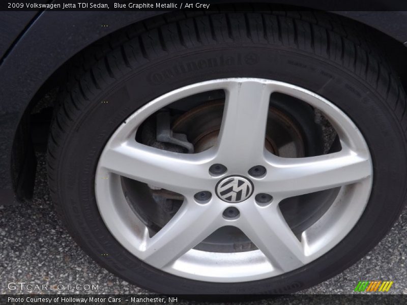 Blue Graphite Metallic / Art Grey 2009 Volkswagen Jetta TDI Sedan