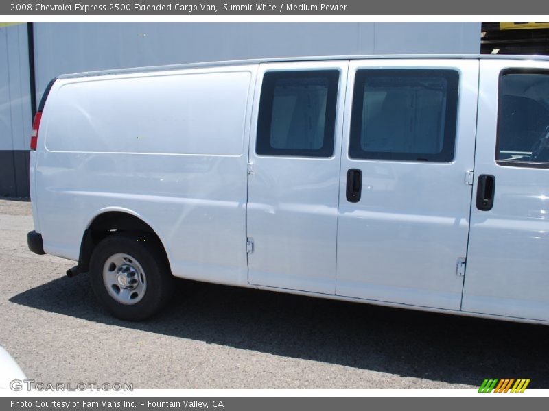 Summit White / Medium Pewter 2008 Chevrolet Express 2500 Extended Cargo Van